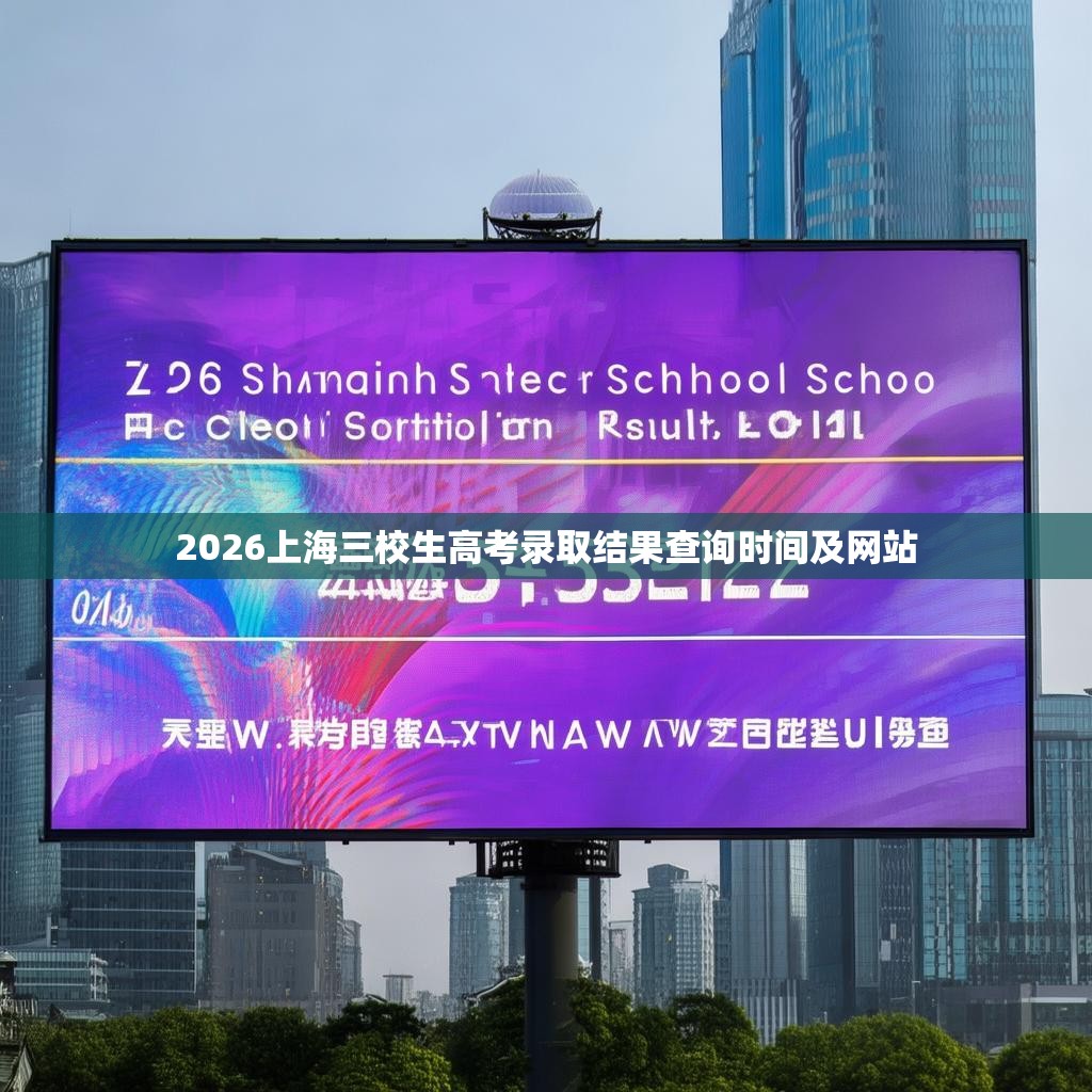2026上海三校生高考录取结果查询时间及网站 2026上海三校生高考录取结果查询时间及网站